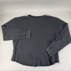 Foot Locker Thermal Shirt Womens XL Gray Long Sleeve